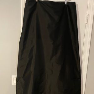 Marisa Baratelli Thai silk black formal floor length skirt